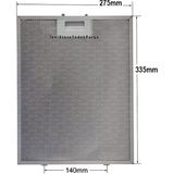 5274 Silverline Aspiratör Davlumbaz Için Alüminyum Filtre 275×335 mm Class