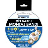 53.01.021 Çift Taraflı Montaj Bandı, 25X10 - standart