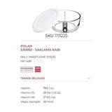 530683 Polar Bölmeli Cam Saklama Kabı 3 Adet - standart