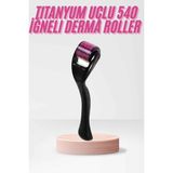 540 Iğneli Derma Roller 1mm Titanyum Uçlu Saç Kaş Serum Kullanımına Uygun - Antrasit