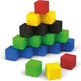 5459 Ahşap Birim Küpler - Renkli