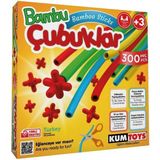 5462 Kumtoys, Bambu Çubuklar - 300 Parça / +3 Yaş - Çok Renkli