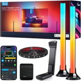 55-65 İnç Tv'ler İçin Govee Tv Arka Aydınlatma 3 Lite Kiti, 3,6 M Rgbıcw Wifi Led Şerit, Kamera Ve 1 Lamba Boncukunda 4 Renkli 15 İnç Akıllı Işık Çubuğu, Alexa Ve Google Home İle Çalışır