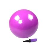 55 cm 140 cm - 159 cm Boy Aralığında Olanlar İçin Uygun Pilates Topu + Çift Yönlü El Pompası (Mor)