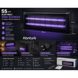 55 cm Elektrikli Sinek Öldürücü UV Işıklı Asılabilir İç Mekan Böcek Kovucu Cihaz