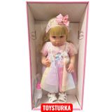 55 Cm Gerçekçi Yenidoğan Biberonlu Bebek – Sesli Oyuncak Et Bebek