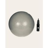 55 Cm Pilates Topu (Pompa Hediyeli) Fitness Pilates Spor GRİ