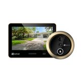 5,5 İnç Renkli Ekrana Sahip Ezvız Wlan Kapı Görüntüleyici, 155° Geniş Açılı 4K Kablosuz Görüntülü Kapı Zili Kamerası Ve 7.100 Mah Pil, Aı Kişi Algılama Ve Pır Sensörü, 2,4 Ghz, Ep4 (Altın)