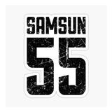 55 SAMSUN Sticker Yapıştırma Oto Etiket 17cm