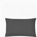 55 x 75 cm Büyük Boy Yastık Kılıfı Ranforce % 100 Pamuklu 2 Adet Fermuarlı - Antrasit - 55x75