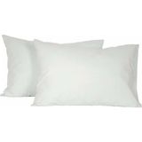 55 x 75 cm Büyük Boy Yastık Kılıfı Ranforce % 100 Pamuklu 2 Adet Fermuarlı - Beyaz - 55x75