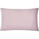 55 x 75 cm Büyük Boy Yastık Kılıfı Ranforce % 100 Pamuklu 2 Adet Fermuarlı - Pembe - 55x75