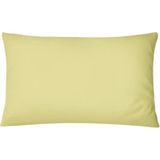 55 x 75 cm Büyük Boy Yastık Kılıfı Ranforce % 100 Pamuklu 2 Adet Fermuarlı - Sarı - 55x75