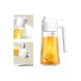 550 Ml Cam Yağdanlık Sızdırmaz Çift Fonksiyonlu Dökme Ve Püskürtmeli Sprey Airfryer Yağ Şişesi