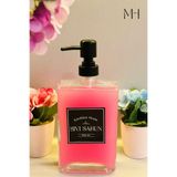 550 ml Modern Ve Şık Tasarım Cam Sıvı Sabun & Deterjanlık