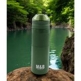 550 ml Paslanmaz Çelik Termos - Günlük Spor Outdoor Kamp Sıcak Soğuk Sızdırmaz Matara - Yeşil