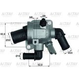 55224022-6338039-1338020 Termostat Astra H / Doblo 01-10 / Lınea 07= 1.3Jtd Euro 4 Komple Contalı Sensorlu 88 Cc