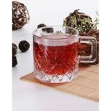 55452 Timeless Cam 2'li 195CC Kulplu Çay Kahve Mug Kupa Bardak Takımı - 2 Adet - 195 ml