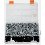 555 Adet 16 Çeşit Matkap Uçlu Vida Seti, Yhb Akıllı Vida,ysb Akıllı Vida ve Alçıpan Vidası - Standart