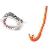 55944 Köpek Balığı Maske Snorkel Set, Su Sporları, Plaj Malzemesi, Şişme Ürün, Yüzme Aksesuarı, Kamp, Dalış, Güvenlik - Standart - Çok Renkli