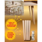 55CM-60CM-65CM 4lük Ham Konik Masa Sehpa Sandalye Ayağı - AÇILI APARAT
