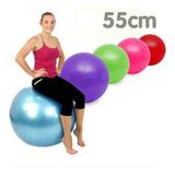 55cm Pilates Topu Pompa Hediyeli Asorti Fitness Pilates Spor