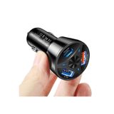 55W Araç Çakmaklık Şarjı 3 port USB araba şarjı hızlı şarj PD hızlı şarj 3.0 USB C araba telefon şarj adaptörü PD-55W