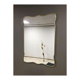 55x80 Lüks Salon Aynası/Dekor Aynası/Asimetrik Konsol Aynası/Makyaj Aynası Gold