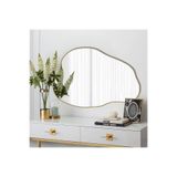 55x85 Duvar Dekor Aynası/Duvar Aynası/Konsol Aynası/Estetik Ayna Gold 55 x 85