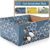 5609PETS Kapalı Kediler için Doldurulabilir Çift Taraflı Kedi Scratcher Pad ile Ağır Karton Kedi Kazı Kazan Kutusu
