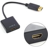 5645 Dijital Displayport To HDMI Görüntü Çevirici Aparat Siyah Displayport Çıkışlı Bilgisayarların Görüntüsünü HDMI Girişli Monitör, Projeksiyon Vb Görüntü Cihazlarına Aktarır, Çevirir.