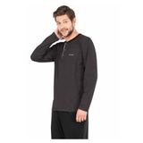5656 Uzun Kollu Pamuklu Erkek Pijama Takımı Siyah