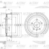 568060 Fren Kampanası Vectra B / Zafıra A X16xel-X20dth-Y20dth Arka (Tek)