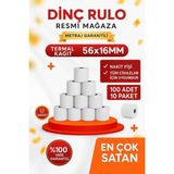 56X16 Termal Yazarkasa Pos Rulosu 100'ADET