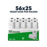56x25 Termal Pos Rulosu / Pos Kağıdı 10'lu Paket