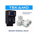 56X50 Pompa Yazarkasa Termal Pos Rulosu 50 Adet