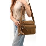 571 Collections Çanta Çapraz Askılı Ultra Hafif Çok Cepli Bayan Omuz Çantası Taba (Model: 571-6D)