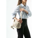 571 Collections Çanta Çapraz Askılı Ultra Hafif Çok Cepli Omuz Çantası Bej Model: (571-7M)