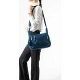 571 Collections Çanta Çapraz Askılı Ultra Hafif Çok Cepli Omuz Çantası Lacivert (Model: 571-6L)