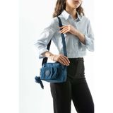 571 Collections Çanta Çapraz Askılı Ultra Hafif Çok Cepli Omuz Çantası Lacivert Model: (571-7M)