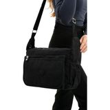 571 Collections Çanta Çapraz Askılı Ultra Hafif Çok Cepli Omuz Çantası Siyah (Model: ) 571-6B