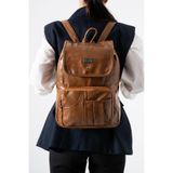 571 Collections Çanta Suni Deri Yıkama Sırt Çantası (Poliüretan) Model:(571-14-16I) TH16I