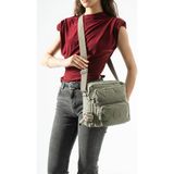 571 Collections Çanta Ultra Hafif, Çok Cepli , Çok Bölmeli Çapraz Askılı Postacı Çanta (Spor, Seyahat, Gündelik ) Vizon Model: 571-6U