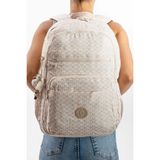 571 Collections Çanta Ultra Hafif Çok Cepli Su Geçirmez Sırt Çantası Unisex Desenli Krem (Model: 571