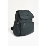 571 Collections Çanta Yıkanmış Deri Sırt Çantası Mavi (Model: ) 571-9-11A