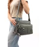 571 Collections Çapraz Askılı Ultra Hafif Çok Cepli Bayan Omuz Çantası Gri (Model: 571-6D)