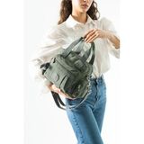 571 Collections Çapraz Askılı Ultra Hafif Çok Cepli Omuz Çantası Gri (Model: 571-6R)