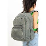 571 Collections Ultra Hafif Çok Cepli Krinkıl Sırt Çantası Unisex Gri Model : 571 3B