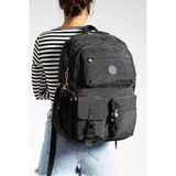 571 Collections Ultra Hafif Çok Cepli Su Geçirmez Sırt Çantası Unisex Siyah Model : 571 1K
