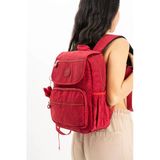 571 Collections Ultra Hafif Orta Boy Sırt Çantası Çok Cepli Kırmızı (Model: 571-4A)